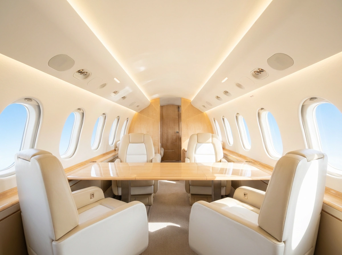 Private Jet Eleuthera — luxury private jet interior